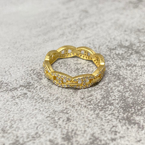 Buckle Link Band Ring
