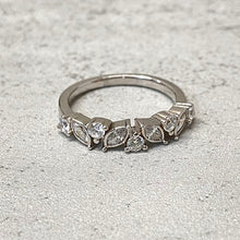 Cubic Zirconia Leaves Ring