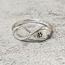 Infinity with Flower Ring