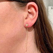 Star Chain Dangle Earrings