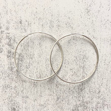 Thin Continuous Hoop Earrings