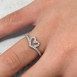 Sparkle Heart Ring