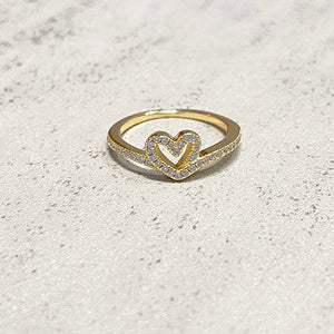Sparkle Heart Ring