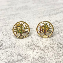 Family Tree Stud Earrings