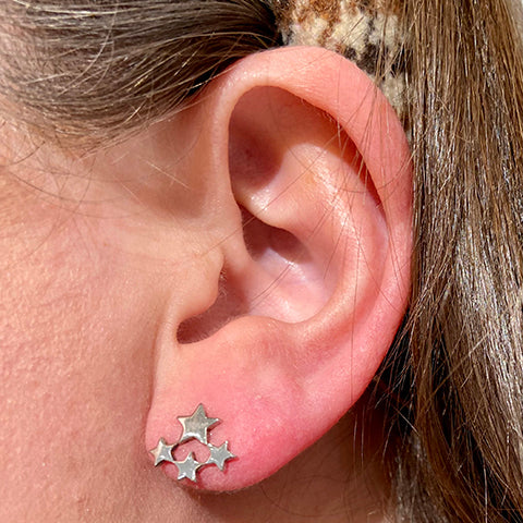 4 Star Stud Earrings