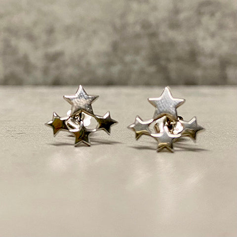 4 Star Stud Earrings