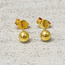 Gold Ball Stud Earrings