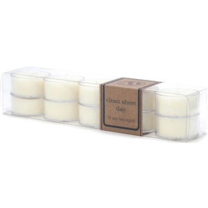 Clean Sheet Day Tealight 10-pack