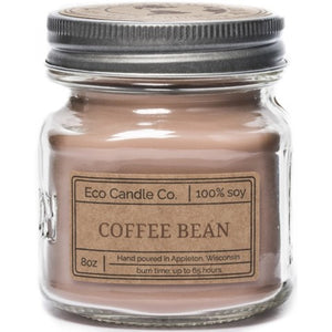 Coffee Bean Retro Mason Jar Candle