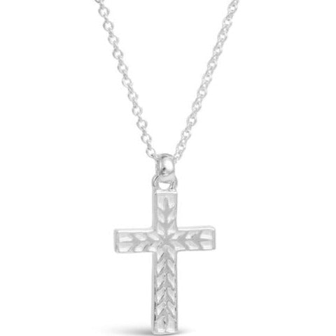 Herringbone Cross Necklace