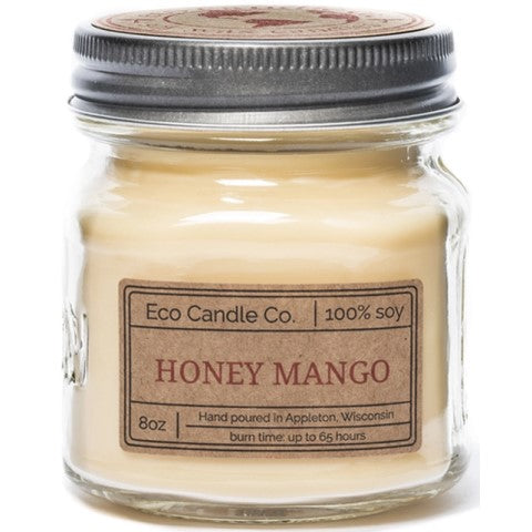 Honey Mango Retro Mason Jar Candle