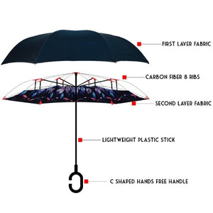 Feather Inverted Umbrella