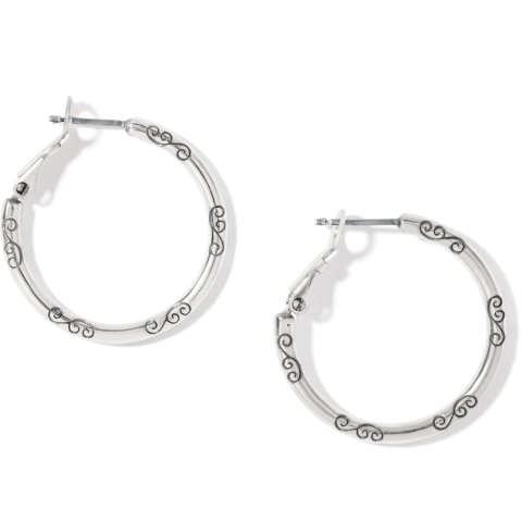 Small Hoop Charm Earrings