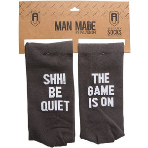 The Game Is On Mens Socks